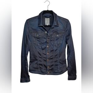 G-Star Denim Jacket Womens Denim Jacket Navy Blue Fitted Denim Jacket Jeans Blaz